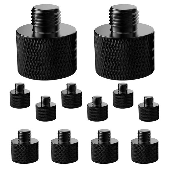 5 Core Mic Stand Adapter 12Pcs 5/8 Female to 3/8 Male Screw Thread Connector - Picture 1 of 7